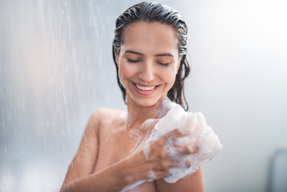 Woman in shower