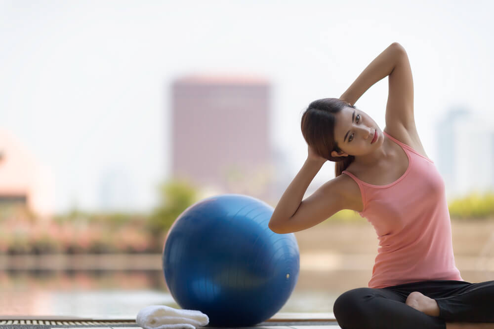 Woman exercising