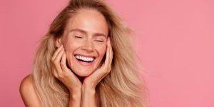 woman probiotic skincare
